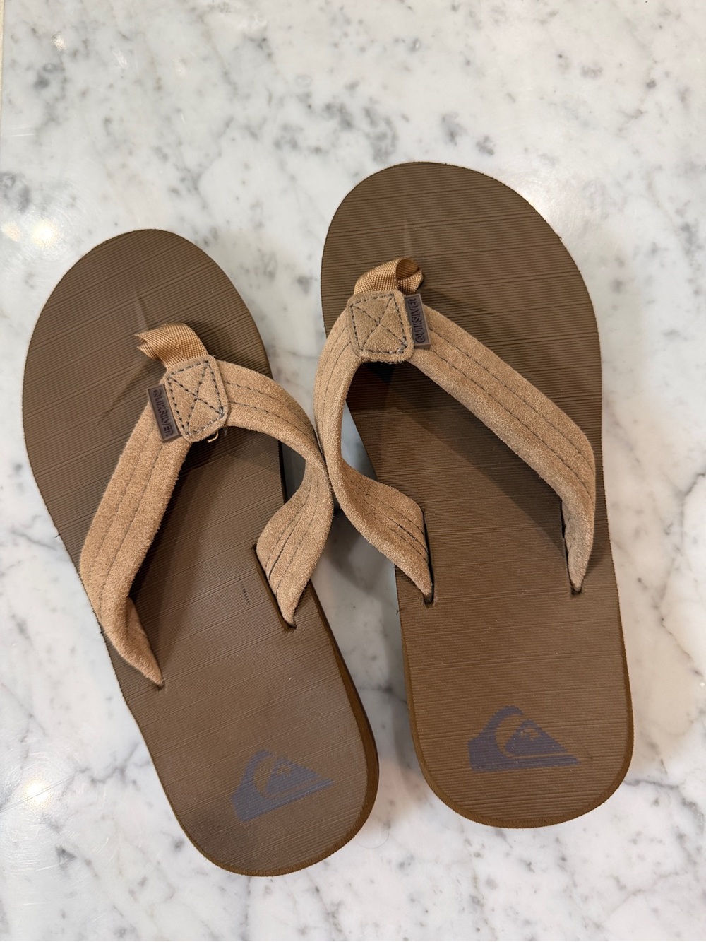 Quiksilver Brown Textured Flip Flop Sandal